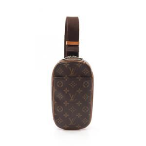 LOUIS VUITTON Brown Monogram Leather Pochette Fanny Pack